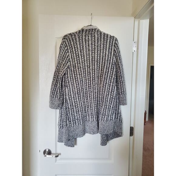 Thakoon Design Nation Gray Chunky Draped Wool Cardigan Sweater, Size Medium - Picture 8 of 11